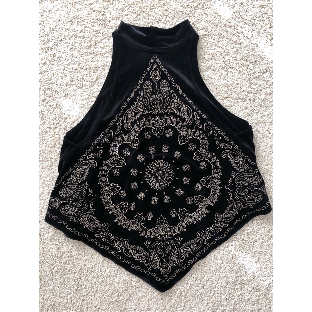 Free People Velvet Top